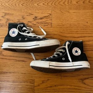 Black Converse Chuck Taylor All Star High Top Converse, US Women’s Size 6